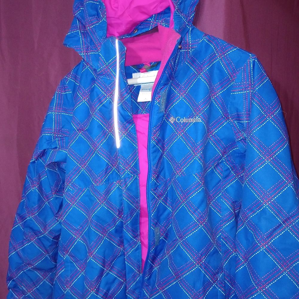 Columbia Kids Blue and Pink Jacket